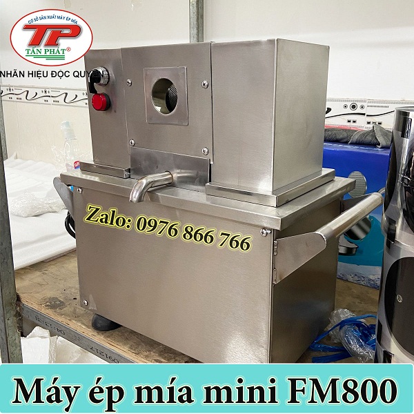 máy ép mía mini FM800 có công suất bao nhiêu để ép được mía